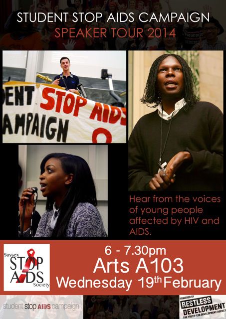 Stop Aids campaign tour 2014 poster