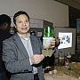 Faculty member, Chang Wang, displays his successful water filter