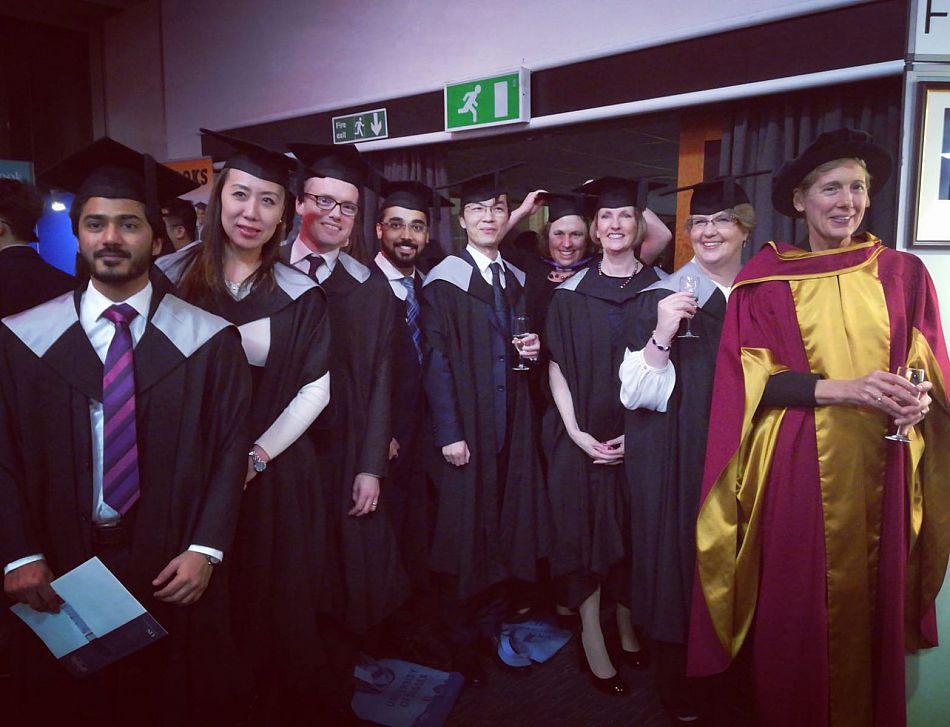 MBA graduates at graduation