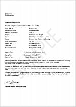 letter to prove employment