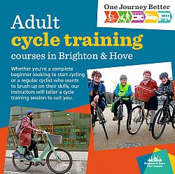 Image promoting Brighton and Hove City Council cycling training