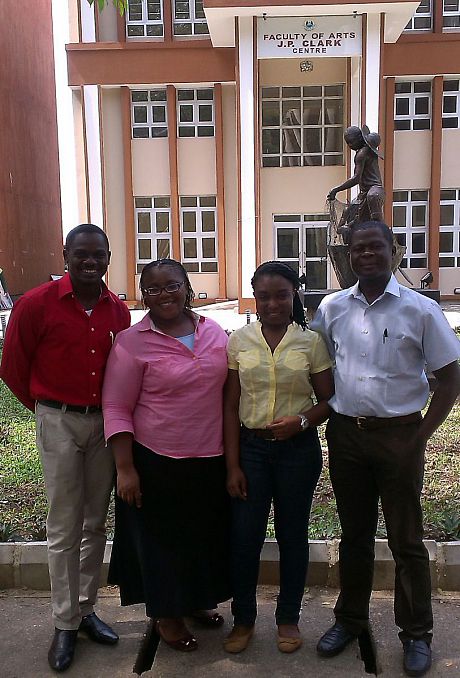 Dr Oloko with John, Jane and Toyosi
