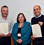 Winners of Teaching Awards receiving their certificates at the 2016 Teaching and Learning Conference (Global Studies)