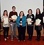 Winners of Teaching Awards receiving their certificates at the 2016 Teaching and Learning Conference (LPS)