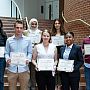 All the 3MT presenters together with their certificates
