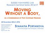 Poster advertising seminar given by Stamatia Portanova