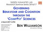 Poster advertising seminar given by Ben Williamson