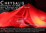 Poster advertising Chrysalis with Marije Baalman and Chris Kiefer