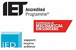 Accreditation IMechE, IET and iED accrediting bodies logos