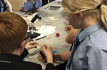 students with goggles