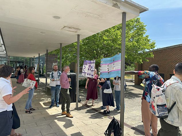 Photo of CSWIR's outdoor poster competition display event