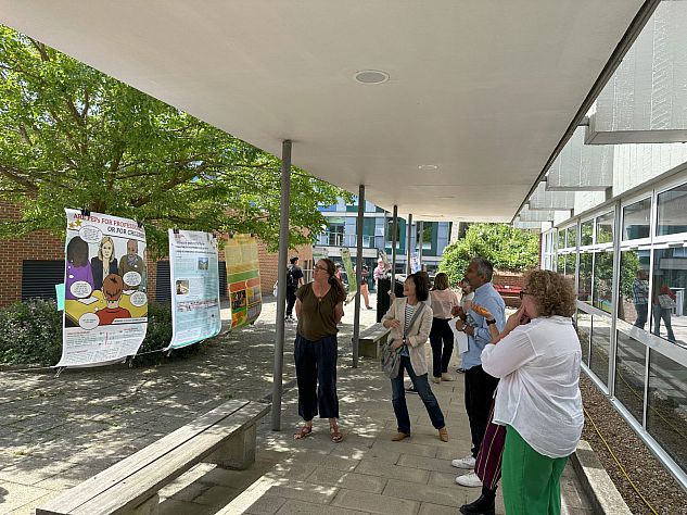 Photo of CSWIR's outdoor poster competition display event