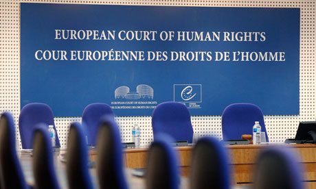 A photo of a chamber in the European Court of Human Rights