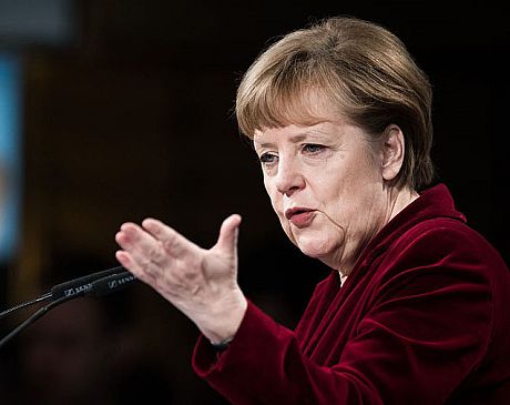 A photo of the German politician Angela Merkel