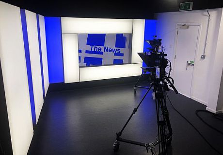 News Studio showing facilities and equipment available