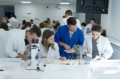 Students in lab