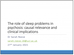 sleep and psychosis