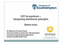 CBT for psychosis – Integrating attachment principles