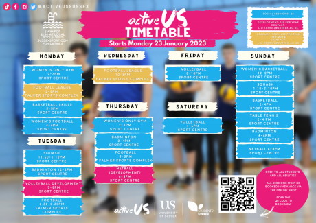 The Active US timetable