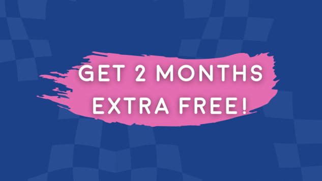 A graphic which says 2 months extra free
