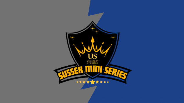 sussex mini series logo on a blue background