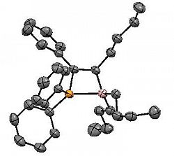 Structure of Bu2BC(Bu)=C(Ph)PPh2