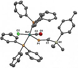 x-ray struture of [Ru{P=C(SiMe2Tol)H}Cl(CO)(PPh3)2]