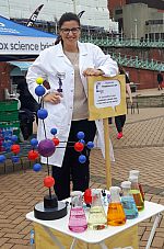Sam at Brighton's first Soapbox Science event, July 29th 2017