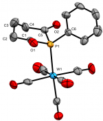 Tungsten pentacarbonyl complex of the P-Phenylphosphinane