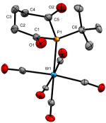 Tungsten pentacarbonyl complex of the P-t-butylphosphinane