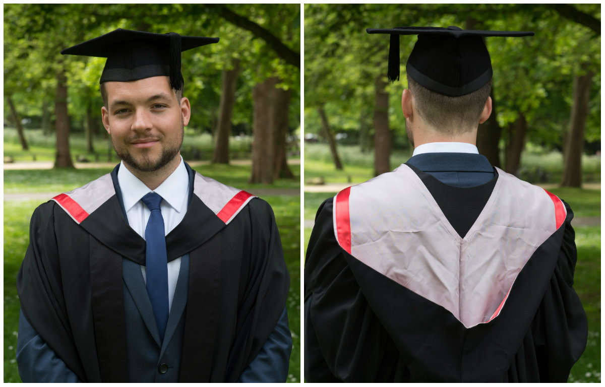 what to wear under a graduation gown male