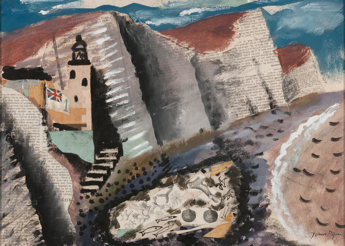 John Piper, Beach and Star Fish, Seven Sister's Cliff, Eastbourne, 1933-34 -¬ The Piper Estate  DACS 2015