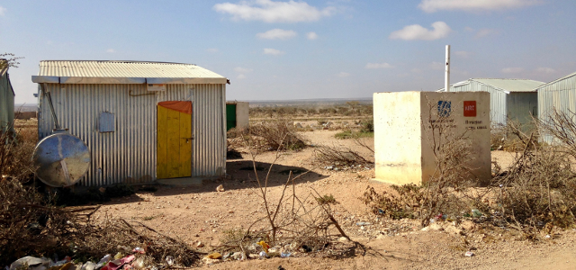 A typical dwelling at Digaale Camp