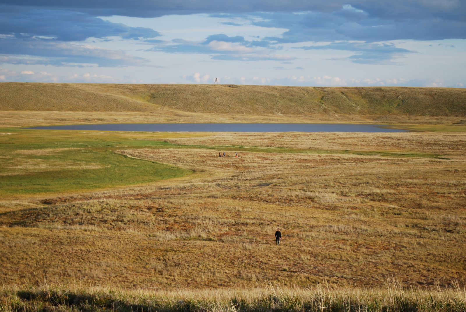 Large thermokarst lake basin at the Bykovsky Peninsula (Northeast Siberia)