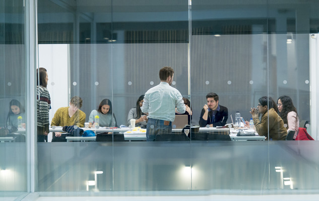 Students in a seminar at the University of Sussex