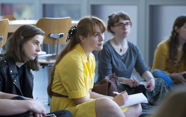 Students sitting taking notes at the tate.