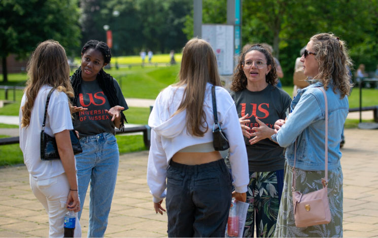 Students enjoying an open day