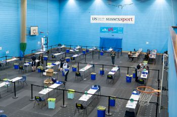 Covid testing in sports Centre