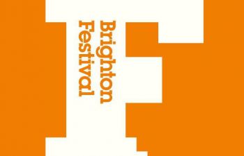 Brighton Festival logo (white F on orange background