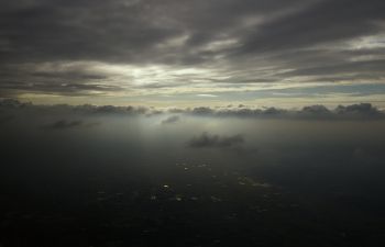 Image of clouds and a grey sky