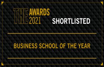 THE Business School of the Year shortlisted logo