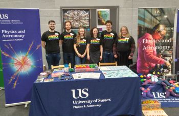 Sussex Experimental Particle Physics (EPP) research group stand at the Festival of Tomorrow science fair