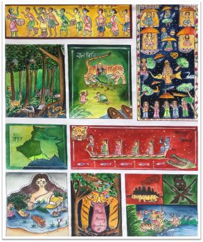 Tapestry reflecting cultural diversity of the Sundarbans