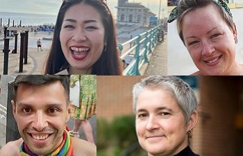 Four colleagues who will join Brighton Pride Parade 2022