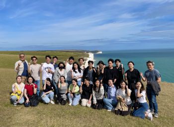 Group image with SNU students and faculty at Seven Sisters