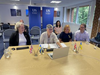 University of Sussex's Vice Chancellor signs MOU with Ukrainian University in Sussex House