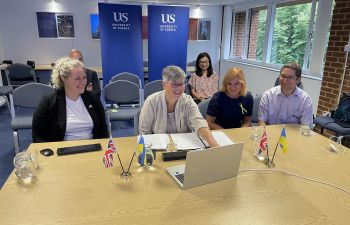 University of Sussex's Vice Chancellor signs MOU with Ukrainian University in Sussex House