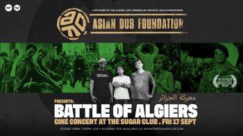 Poster for Asian Dub Foundation event at Resistance Cultures Festival