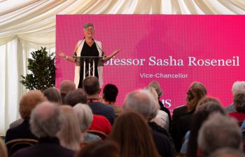 Sasha Roseneil speaks at Alumni Reunion Weekend