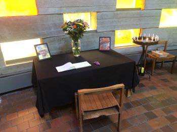 Her Majesty Queen Elizabeth II book of condolence in Meeting House 2